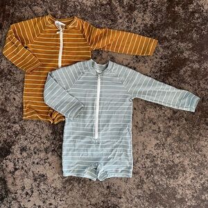 H&M Boys UPF 50 Blue Swim Jumpsuit Size 3T